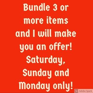 Bundle any 3 or more items!